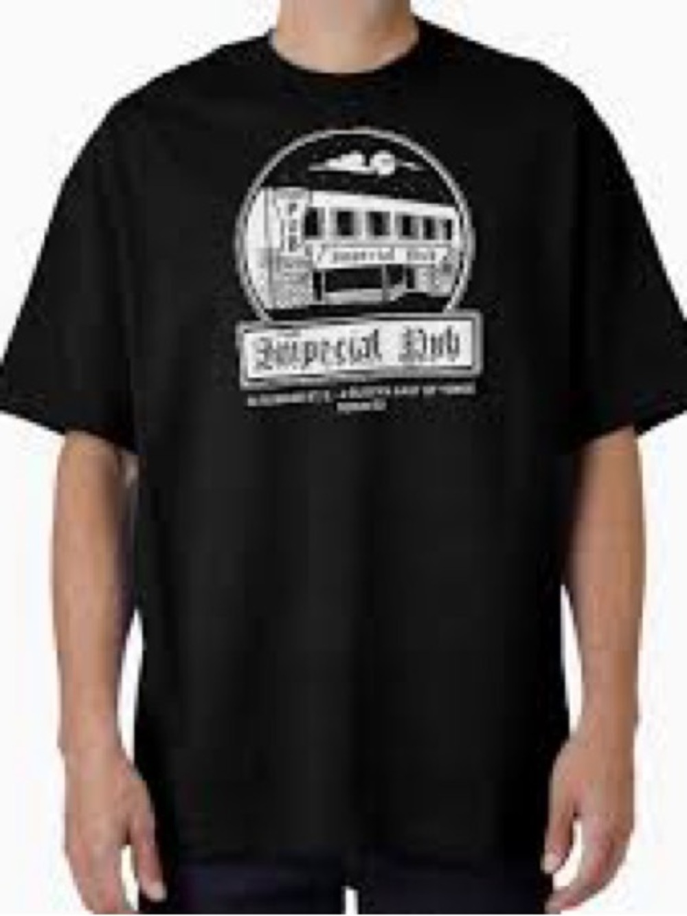 ♠️5/$25'Imperial Pub' Black Graphic T‑Shirt-Toronto Landmark-NWOT